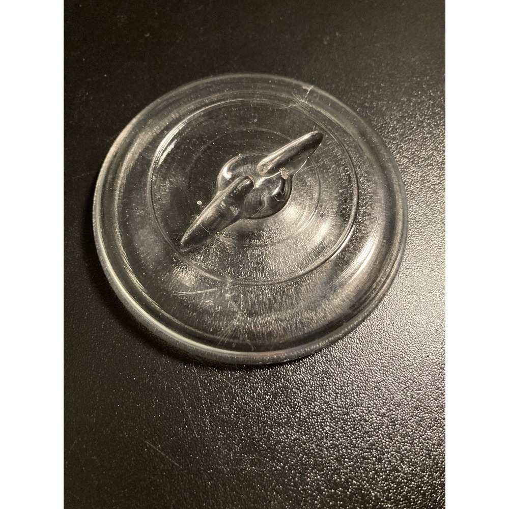 3-1/8" Clear Glass Mason Jar Lids For‎ Bail Wire Ball 2 Ring